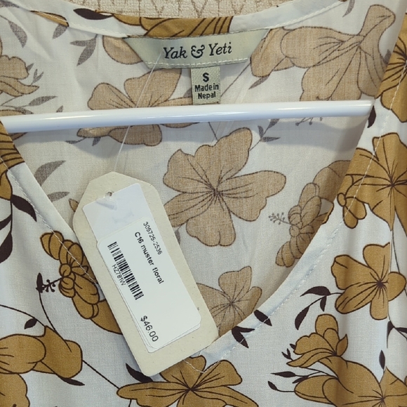 NEW Boho Floral Mini Dress Small – Summer Picnic Brunch Cottagecore | Yak N Yeti - Picture 2 of 6